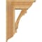Ekena Millwork Merced Traditional Rough Sawn Bracket w/ Offset Brace, Western Red Cedar, 8"W x 20"D x 28"H BKT0806X20X28MRC01RWR - alternate 4
